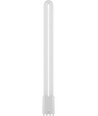 18W LED PLL 2G11 pære, 41cm - 2300lm, 4-pin, glas, opal glas