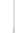 53cm / 24W T8-PLL 2G11 LED rør - 3300lm, 4-pin, glas, opal glas