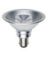 BA15d 8W AR70 dæmpbar LED pære, 12V - DimToWarm, 2000-2800K, 35 grader, grå kabinet