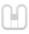 14W GR10q LED pære - 4-pin, 1680lm, 3500K, erstatter 28W, 2D sommerfuglerør
