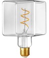 E27 4W LED Filament Ice Cube C95 dæmpbar - 270lm, 2500K, klar glas