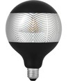 E27 4W dæmpbar LED pære - G125, Laser Leaf, sort/sølv, 120lm, 2500K