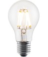 E27 6W DimToWarm LED filament pære - A60, 600lm, dæmpbar, klart glas, 2200K-2700K