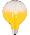 E27 4W dæmpbar LED pære - G125, Flex Filament, Gul, 140lm