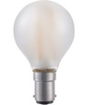 BA15d 1,5W dæmpbar LED kronepære - G45, filament, mat glas, 2500K