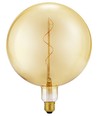 E27 5W Slim Flex Filament G200 Globe - 470lm, 2200K, dæmpbar, guld glas