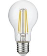 E27 4,9W dæmpbar LED pære - A60, filament, klar glas, 600lm, 2700K