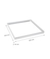 60x60 påbygningsramme til LED panel - Hvid, 620x620mm, til Algine armaturer