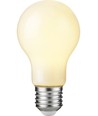 E27 7W dæmpbar LED pære - A60, opal glas, 806lm, 2500K, filament