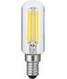 E14 4W dæmpbar LED rørpære - 8,5cm, filament, 2500K, klar glas