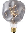 E27 4W XL Flex Mystery LED pære - G125, 100lm, 2200K, Smoke, dæmpbar