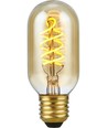 E27 5W dæmpbar LED pære - Filament Flex DH Tube, 2000K, guld glas, 300lm