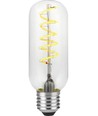 E27 4,5W Filament Flex AX Tube LED pære - 13cm, 2200K, dæmpbar, klart glas