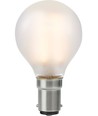 Ba15d 4W dæmpbar LED kronepære - G45, filament, mat glas, 2500K