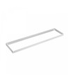 30x1200 ramme til LED panel - Hvid, højde 6,5cm, til direkte montering på loft