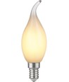 E14 4,7W dæmpbar LED kronepære med tip - C35, opal glas, 2700K, filament