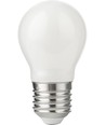 E27 7W dæmpbar LED kronepære - G45, opal glas, 806lm, 2700K