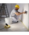 30W projektør med fod, oprul og krog - Arbejdslampe, 3m ledning, Schuko stik, IP65 udendørs