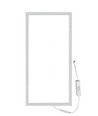 60x30 bagbelyst LED panel, 24W - Hvid kant