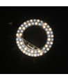 21,5cm / 24/18/12W LED indsats med linser - Flicker free, valgfri CCT, erstat G24, cirkelrør og kompaktrør