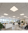 60x60 LED panel i ramme, 40W - Indbygget i hvid ramme, til direkte montering