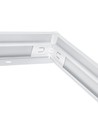 Ramme til 120x30 LED panel - Samles hurtigt, plast hjørner, uden synlige skruer, hvid kant