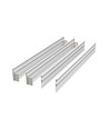 Høj ramme til 60x60 LED panel - Samles hurtigt, plast hjørner, Uden synlige skruer, hvid kant