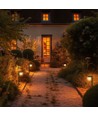 1W Solara Brilo solcelle LED lampe, 3-i-1 - 3.7V, 100lm, CCT, bordlampe, væglampe og spyd, IP44, sort