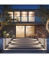 6W Encanta CCT LED facadelampe - 142lm/W, IP54, sort, 3-i-1 CCT, udendørs væglampe