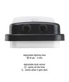 20W ENIGO LED væglampe med sensor - 130lm/W, 4000K, IP54, bevægelsessensor, udendørs