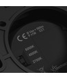 7W LED påbygningsspot, CCT - 3 lyskulør, Ø9cm, sort, UGR19, 45° spredning