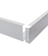 600x600 Algine ramme - til monteret armatur, overflademonteret, fast, hvid