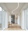 Fleksibel indspartling aluprofil til LED strip - 2 meter, inkl. cover