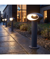 LED Pullert 30 cm 9W IP54 Mørkegrå - 230V, 4000K, inkl. lyskilde