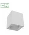 Chloe påbygget 7W - CCT, 230V, 45°, IP20, UGR19, Ø90x100mm, hvid, kvadratisk