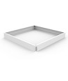 Ramme til 60x60 LED panel - 62mm høj, hurtig skrueløs samlesæt, hvid kant