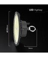 200W LED high bay, 155lm/W - IP65, 6500K, 5 års garanti