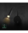 V-Tac 3W LED sengelampe - CREE chip, sort, væglampe, varm hvid