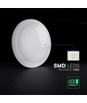 V-Tac 8W/16W/20W LED loftlampe med sensor og nødlys - 135lm/W, IP54, CCT 3-i-1, Bulkhead, Cree chip