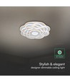V-Tac 100W LED loftslampe dæmpbar CCT - Hvid, inkl. fjernbetjening, 3-i-1 farveskift