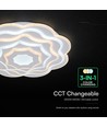 V-Tac 100W LED loftslampe dæmpbar CCT - Hvid, inkl. fjernbetjening, 3-i-1 farveskift