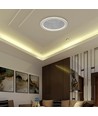 50W LED loftslampe - CCT, dæmpbar, grå, inkl. fjernbetjening