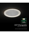 50W LED loftslampe - CCT, dæmpbar, grå, inkl. fjernbetjening