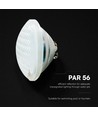 V-Tac 8W RGB PAR56 LED pool pære med fjernbetjening - IP68, 12V, inkl. fjernbetjening