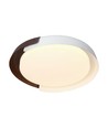 48W LED loftslampe med fjernbetjening - Ø50cm, 3-i-1 CCT, dæmpbar, hvid med trælook