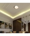 48W LED loftslampe med fjernbetjening - Ø50cm, 3-i-1 CCT, dæmpbar, hvid med trælook