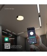 48W LED dekorativ loftslampe - Ø45cm, 3-i-1 CCT, dæmpbar, sort, inkl. fjernbetjening