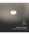 48W LED designer loftslampe - Ø45cm, 3-i-1 CCT, dæmpbar, hvid, inkl. fjernbetjening