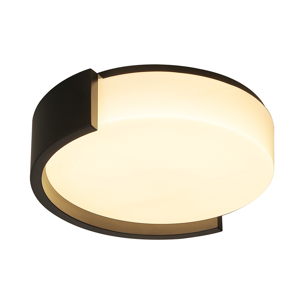 V-Tac 63W LED loftslampe, 3-i-1 med fjernbetjening - Ø55cm, dæmpbar, sort, designerlampe - Kulør : 3-i-1 billede