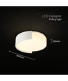 V-Tac 63W LED loftslampe - 3-i-1 CCT, dæmpbar, hvid, fjernbetjening, Ø55cm